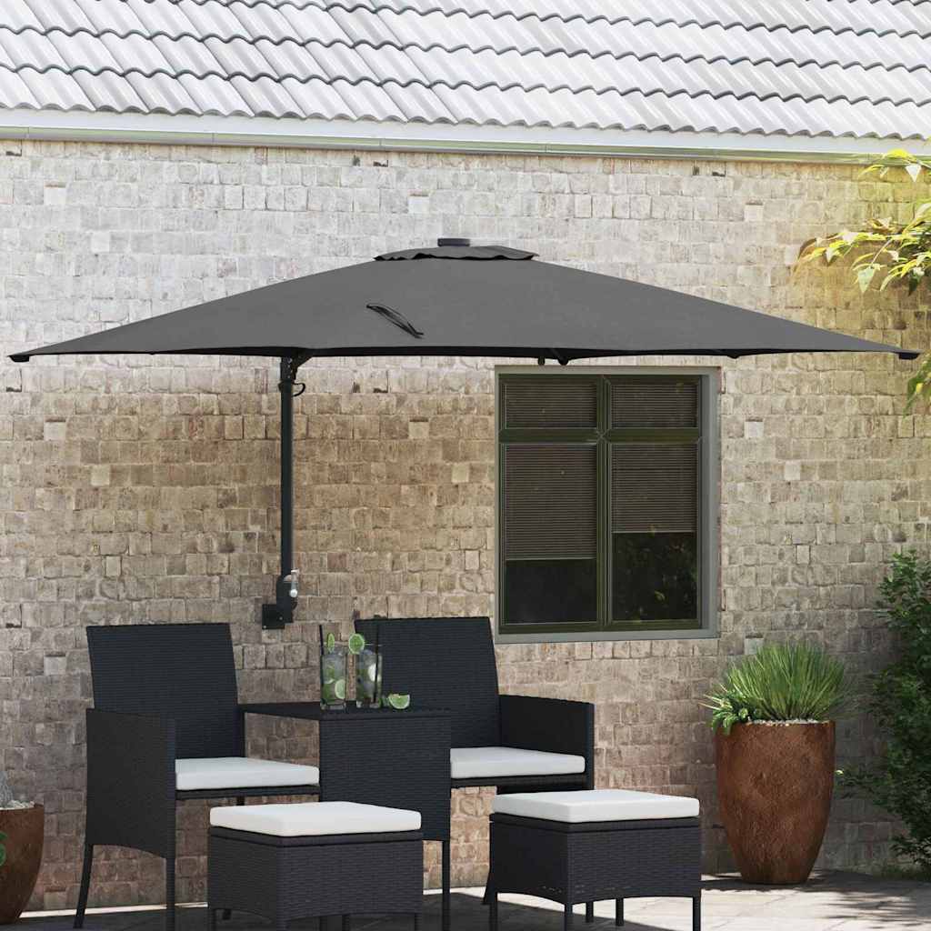 Garten-Sonnenschirm 248,5 X 247,5 X 160 Cm Polyester Und Stahl
