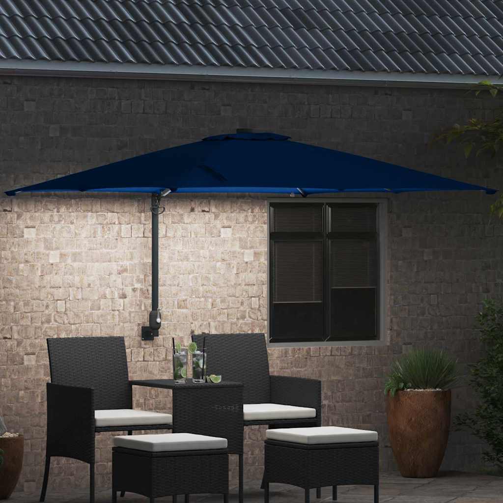 Garten-Sonnenschirm 248,5 X 247,5 X 160 Cm Polyester Und Stahl