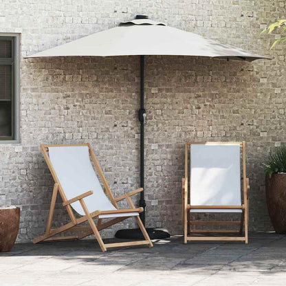 Garten-Sonnenschirm 294 X 150 X 223 Cm Polyester Und Stahl