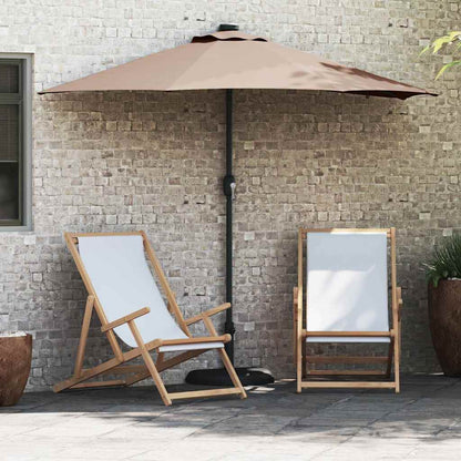 Garten-Sonnenschirm 294 X 150 X 223 Cm Polyester Und Stahl