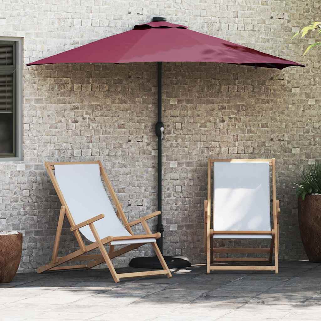 Garten-Sonnenschirm 294 X 150 X 223 Cm Polyester Und Stahl