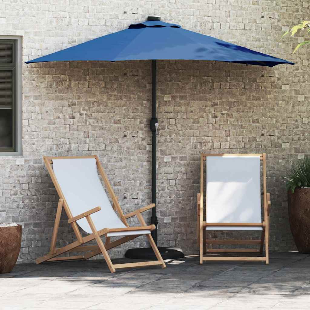Garten-Sonnenschirm 294 X 150 X 223 Cm Polyester Und Stahl