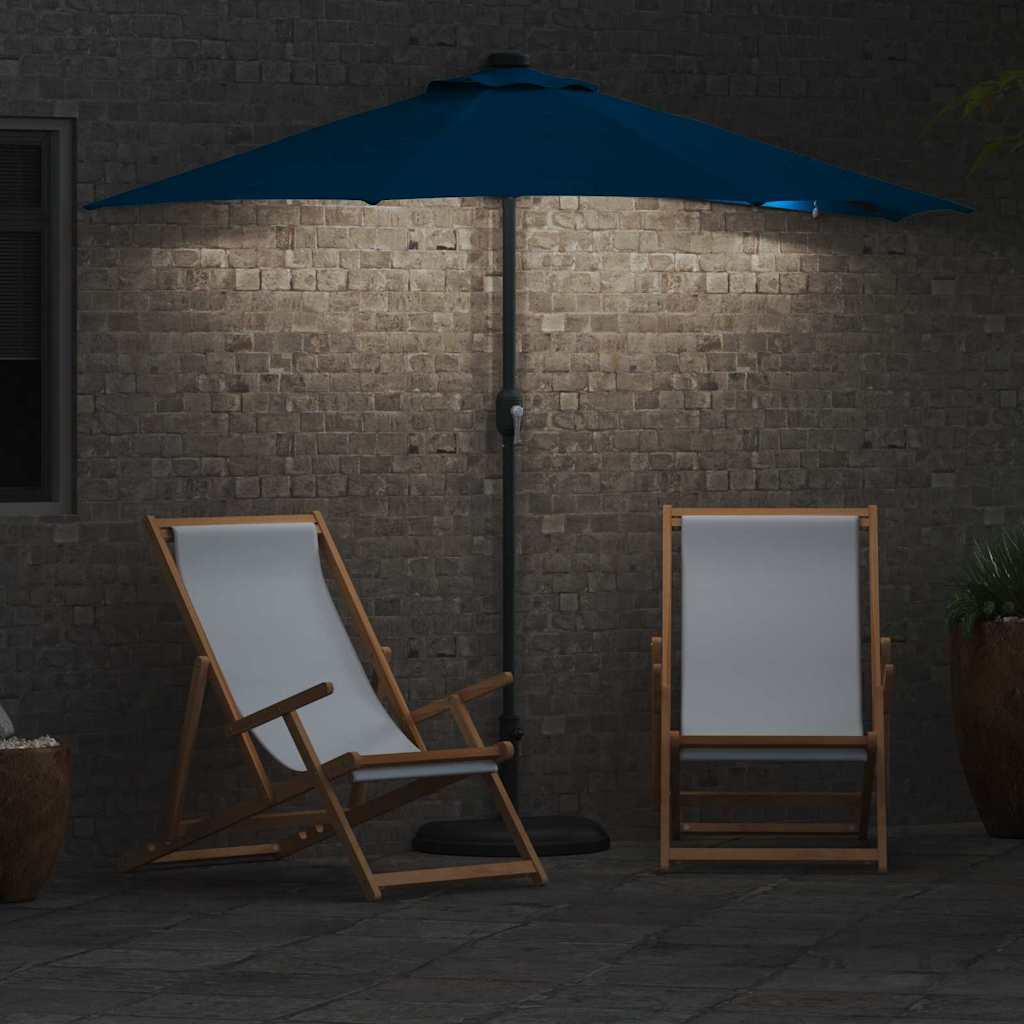 Garten-Sonnenschirm 294 X 150 X 223 Cm Polyester Und Stahl