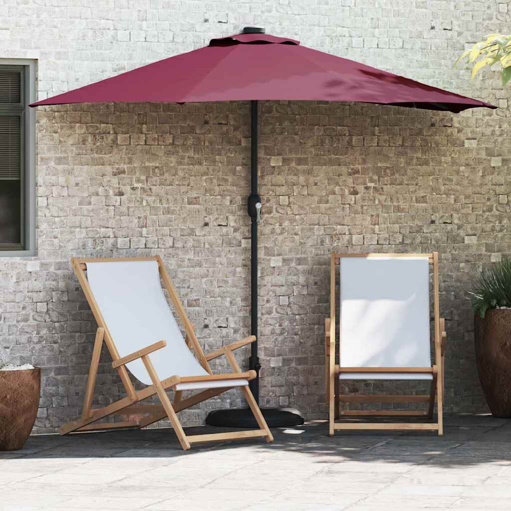 Garten-Sonnenschirm 294 X 150 X 224 Cm Polyester Und Stahl
