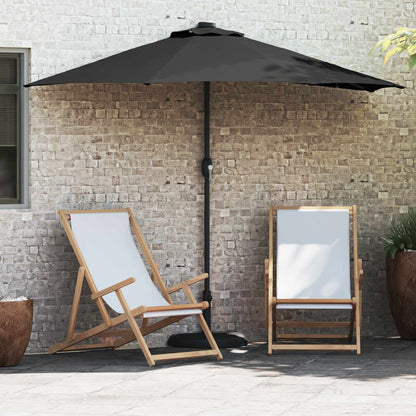 Garten-Sonnenschirm 294 X 150 X 224 Cm Polyester Und Stahl