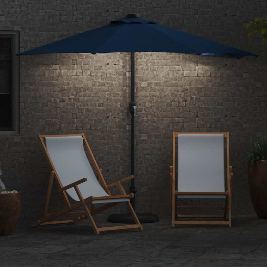 Garten-Sonnenschirm 294 X 150 X 224 Cm Polyester Und Stahl