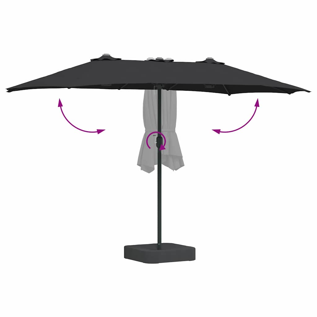 Garten-Sonnenschirm 385 X 209 X 244 Cm