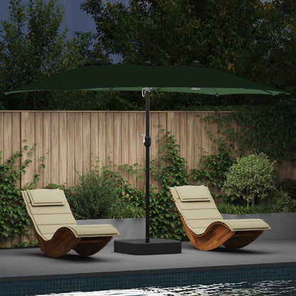 Garten-Sonnenschirm 385 X 209 X 244 Cm Polyester