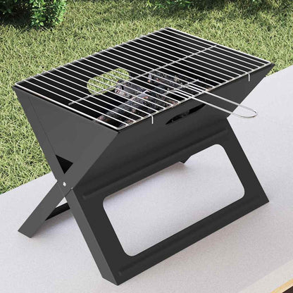 Outdoor Grill Schwarz 46 X 31 X 31 Cm Stahl
