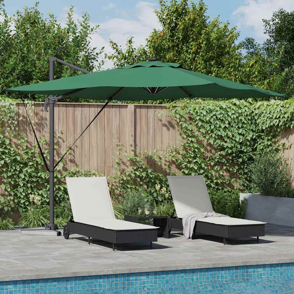 Sonnenschirm Mit Led-Lichtleisten Azure Blau 286 X 284 X 270 Cm