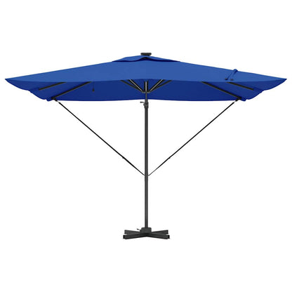 Sonnenschirm Mit Led-Lichtleisten Azure Blau 286 X 284 X 270 Cm