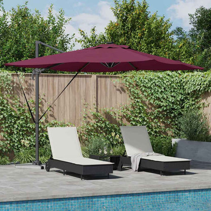 Sonnenschirm Mit Led-Lichtleisten Azure Blau 286 X 284 X 270 Cm