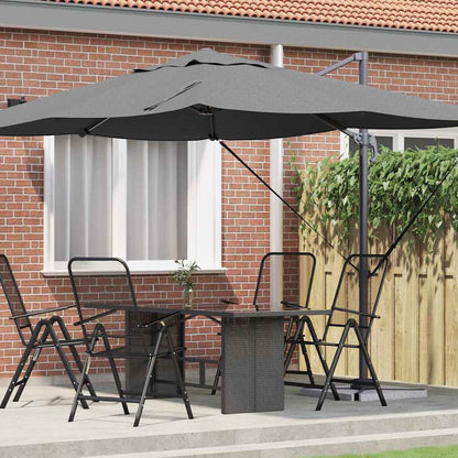 Sonnenschirm 351 X 250 X 260 Cm Polyester Und Aluminium