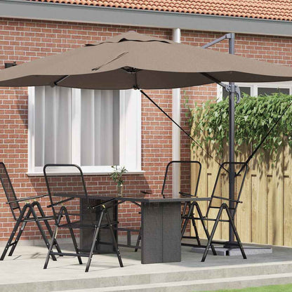 Sonnenschirm 351 X 250 X 260 Cm Polyester Und Aluminium