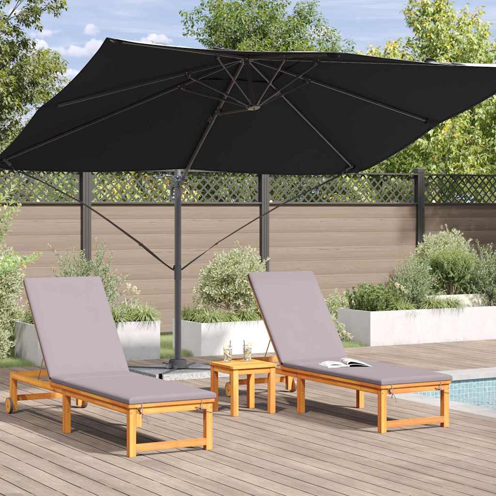 Sonnenschirm 351 X 250 X 260 Cm Polyester Und Aluminium