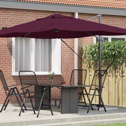 Sonnenschirm 351 X 250 X 260 Cm Polyester Und Aluminium
