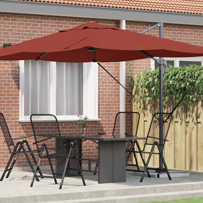 Sonnenschirm 351 X 250 X 260 Cm Polyester Und Aluminium