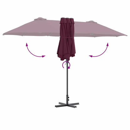 Garten-Sonnenschirm 370 X 197 X 239 Cm