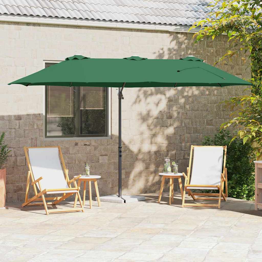 Sonnenschirm 372 X 198 X 243 Cm Polyester Und Aluminium