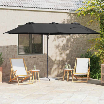 Sonnenschirm 372 X 198 X 243 Cm Polyester Und Aluminium
