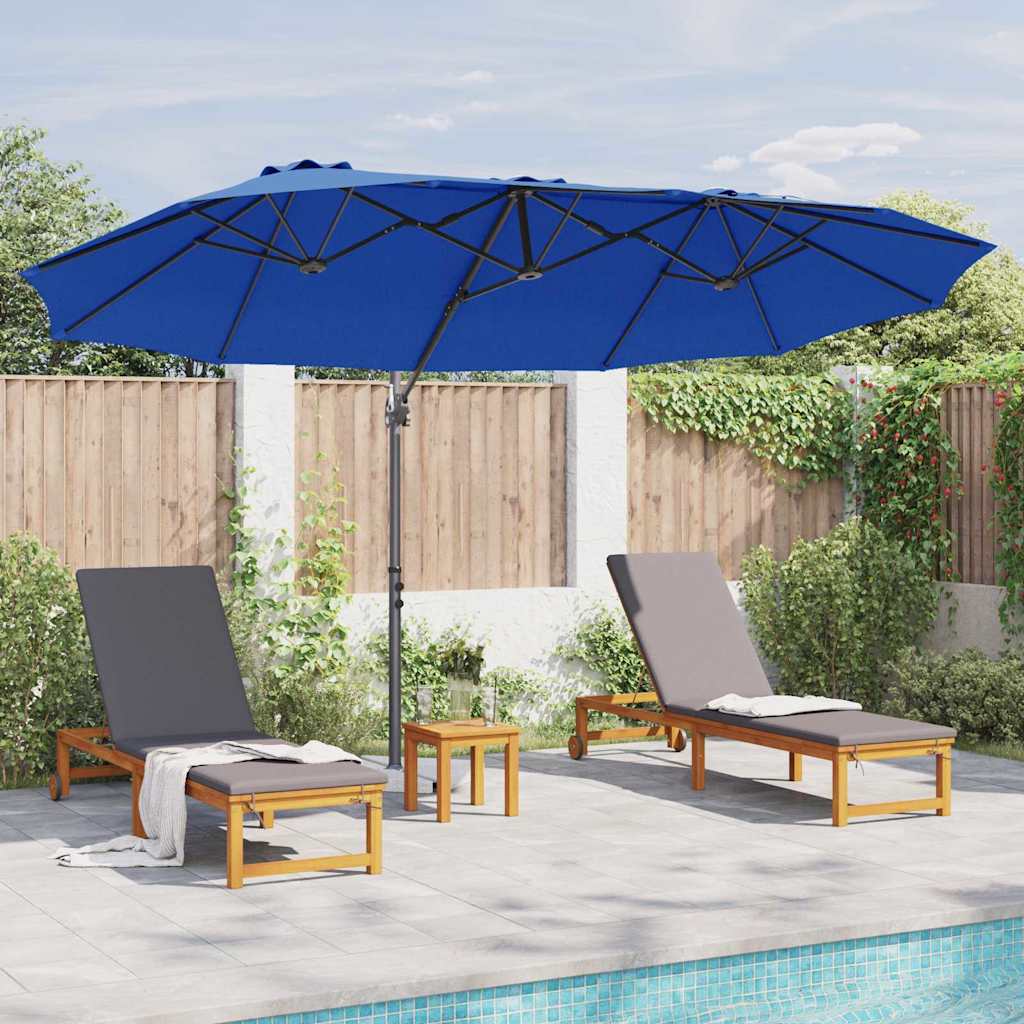 Sonnenschirm 372 X 198 X 243 Cm Polyester Und Aluminium