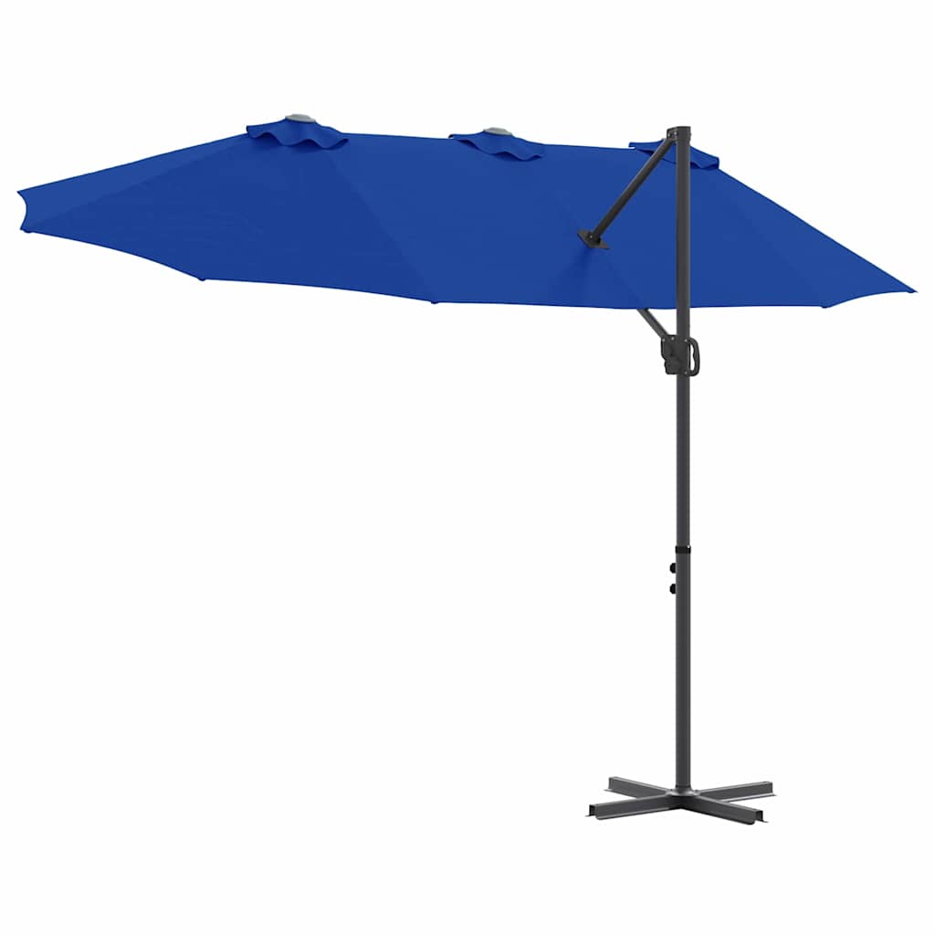 Sonnenschirm 372 X 198 X 243 Cm Polyester Und Aluminium