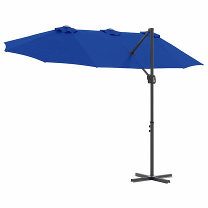 Sonnenschirm 372 X 198 X 243 Cm Polyester Und Aluminium