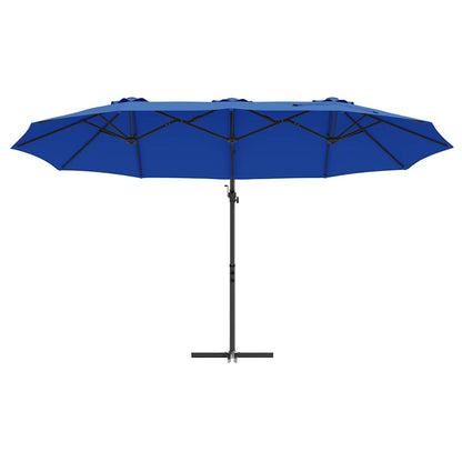 Sonnenschirm 372 X 198 X 243 Cm Polyester Und Aluminium