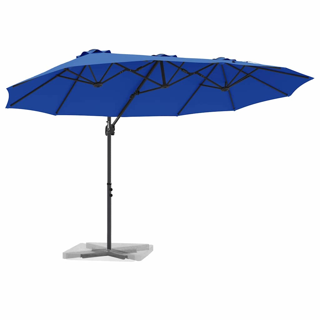 Sonnenschirm 372 X 198 X 243 Cm Polyester Und Aluminium