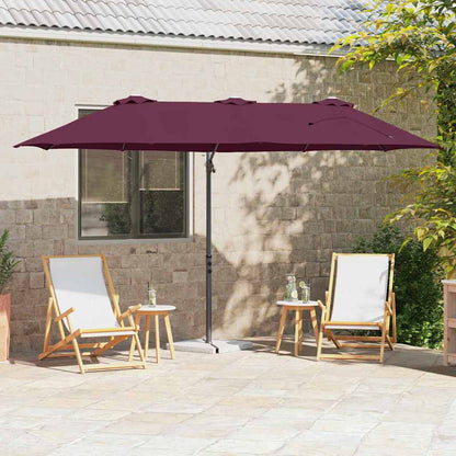 Sonnenschirm 372 X 198 X 243 Cm Polyester Und Aluminium