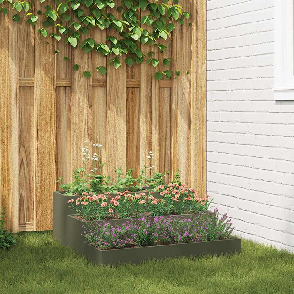Garten-Pflanzgefäß Silber