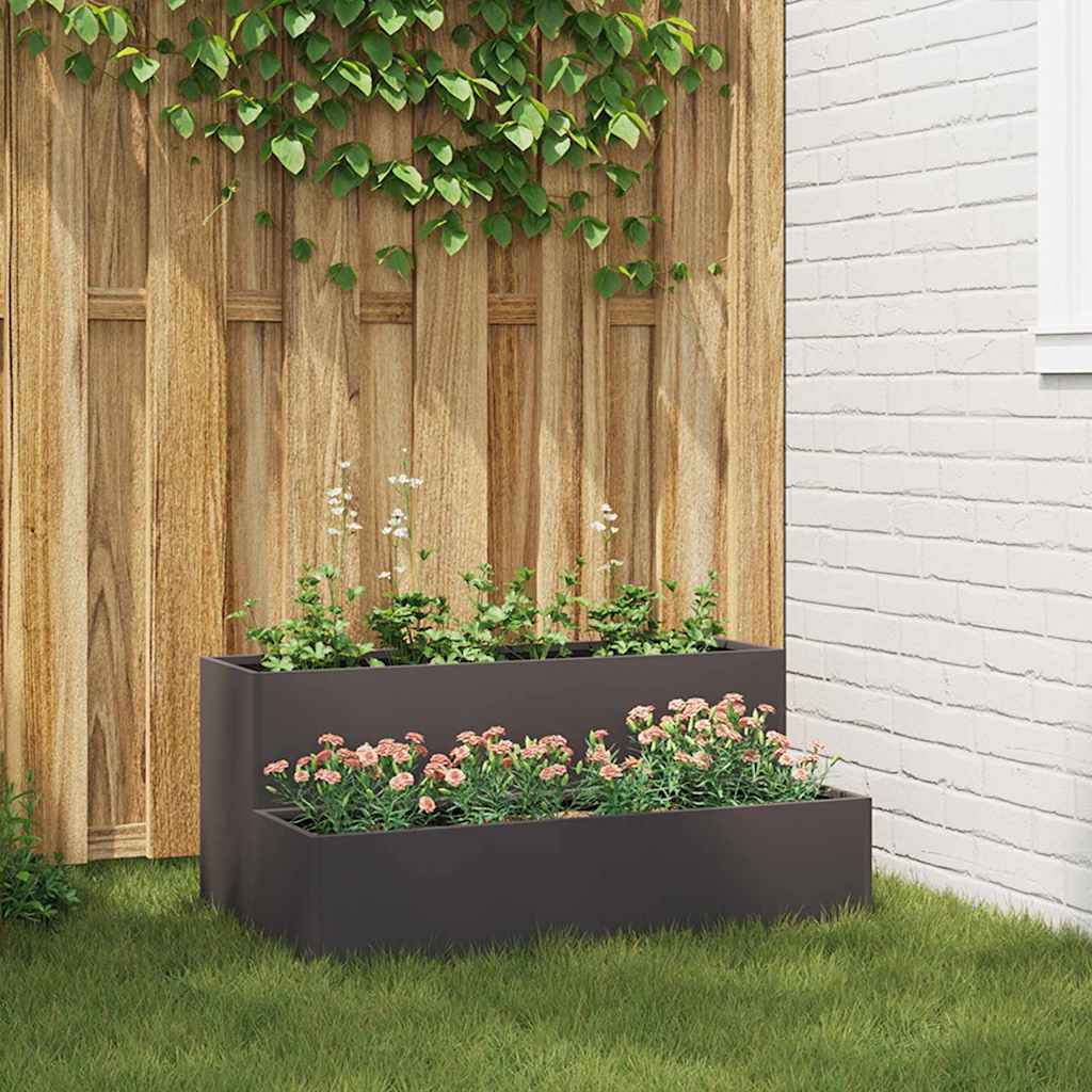 Garten-Pflanzgefäß Silber