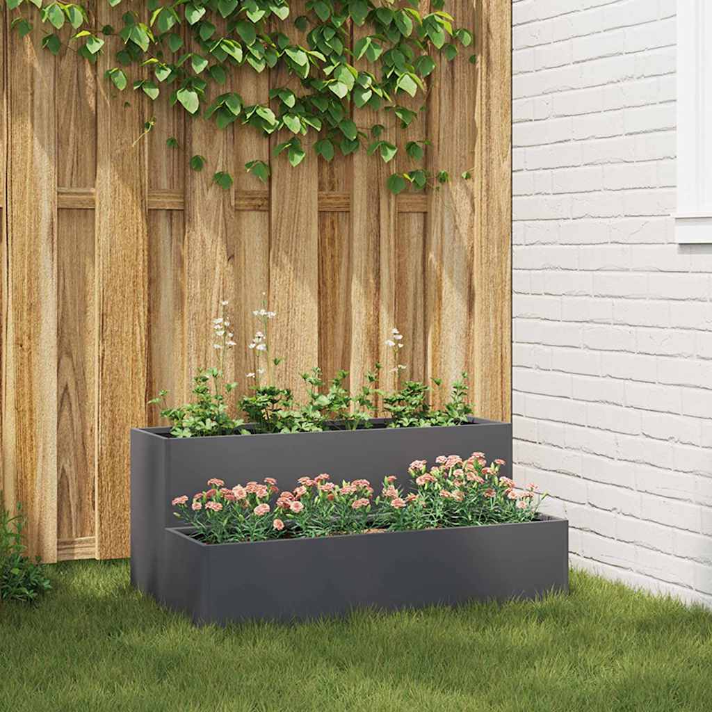 Garten-Pflanzgefäß Silber