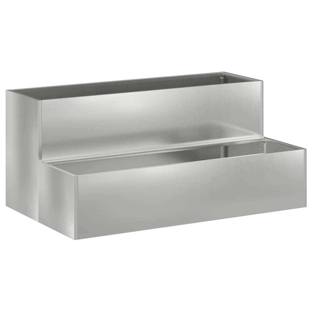 Garten-Pflanzgefäß Silber