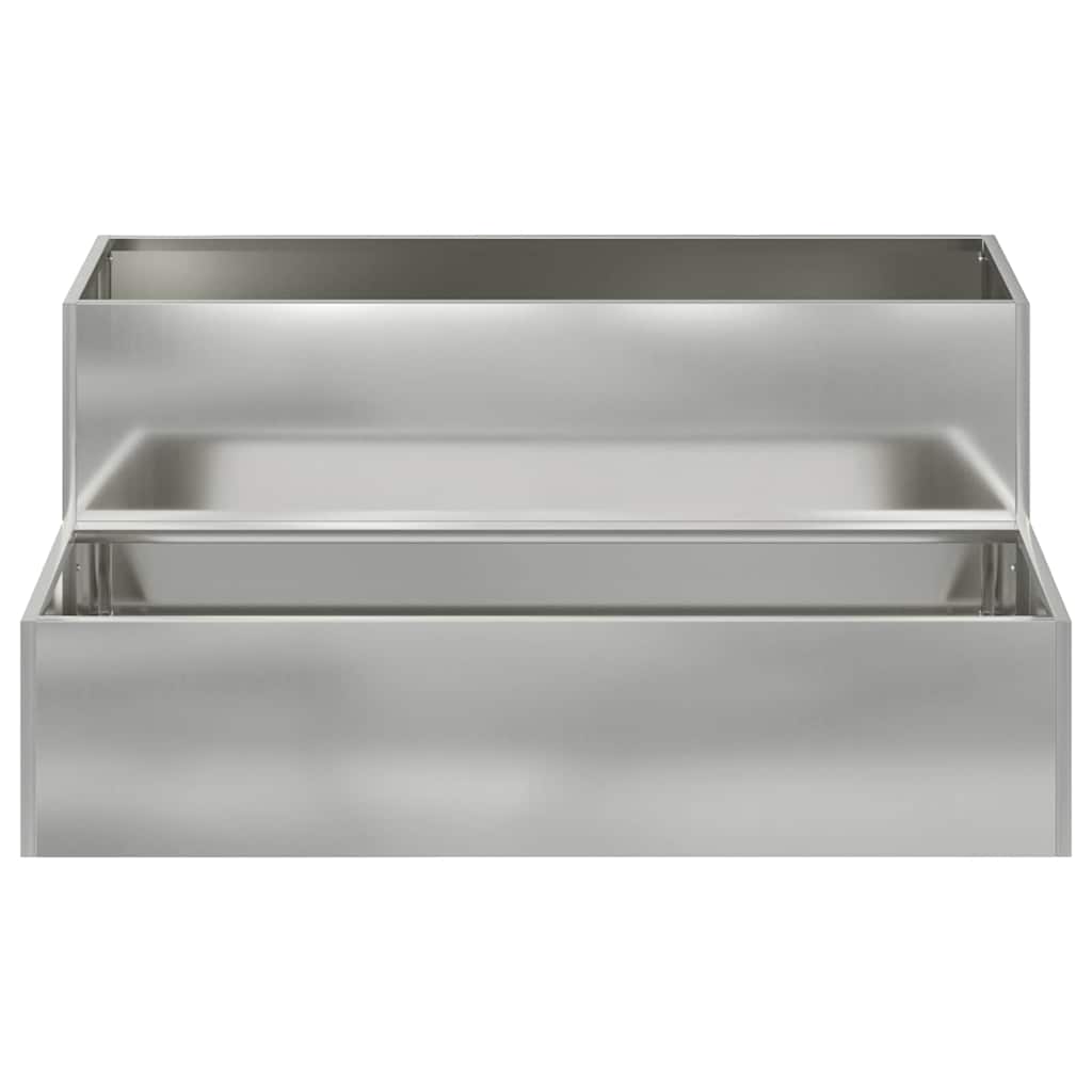 Garten-Pflanzgefäß Silber