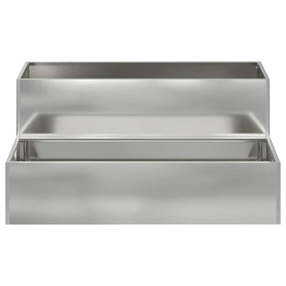 Garten-Pflanzgefäß Silber