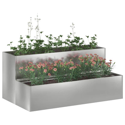 Garten-Pflanzgefäß Silber