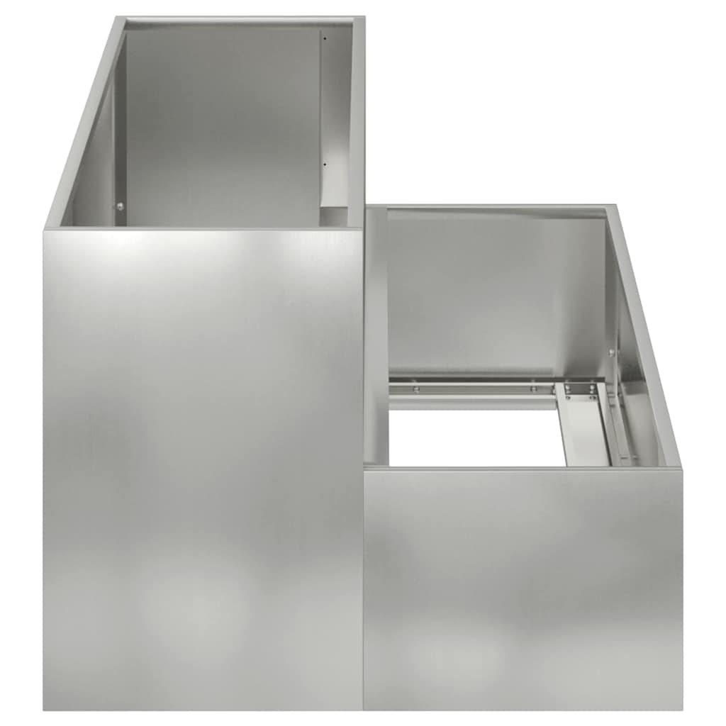 Garten-Pflanzgefäß Silber