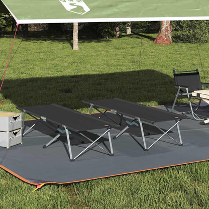 Klapp Schlafbett Fürs Camping 2 Pcs Grün 194 X 62,5 X 42,5 Cm