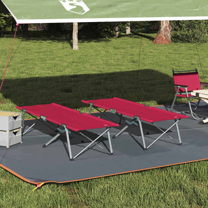 Klapp Schlafbett Fürs Camping 2 Pcs Grün 194 X 62,5 X 42,5 Cm