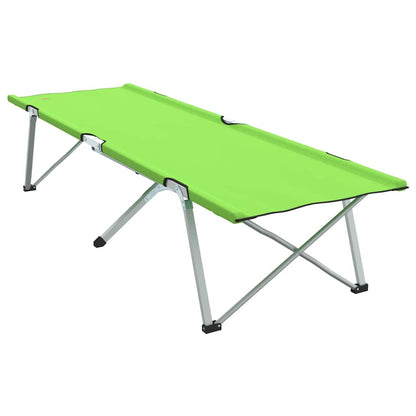 Klapp Schlafbett Fürs Camping 2 Pcs Grün 194 X 62,5 X 42,5 Cm