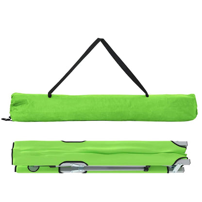 Klapp Schlafbett Fürs Camping 2 Pcs Grün 194 X 62,5 X 42,5 Cm