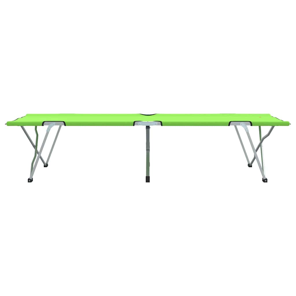 Klapp Schlafbett Fürs Camping 2 Pcs Grün 194 X 62,5 X 42,5 Cm