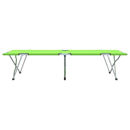 Klapp Schlafbett Fürs Camping 2 Pcs Grün 194 X 62,5 X 42,5 Cm