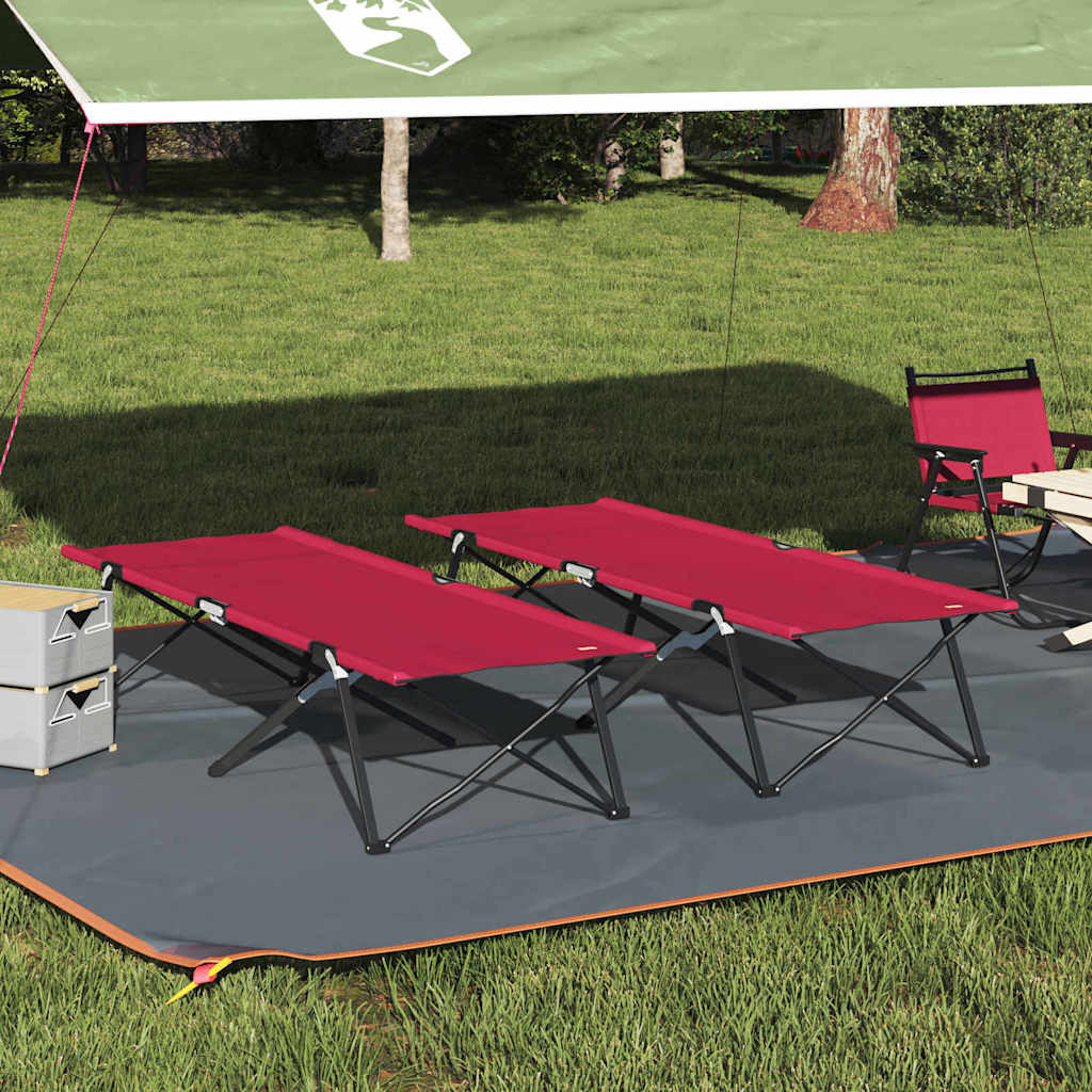 Klapp Schlafbett Fürs Camping Blatt 2 Pcs Wald 206 X 76 X 74 Cm