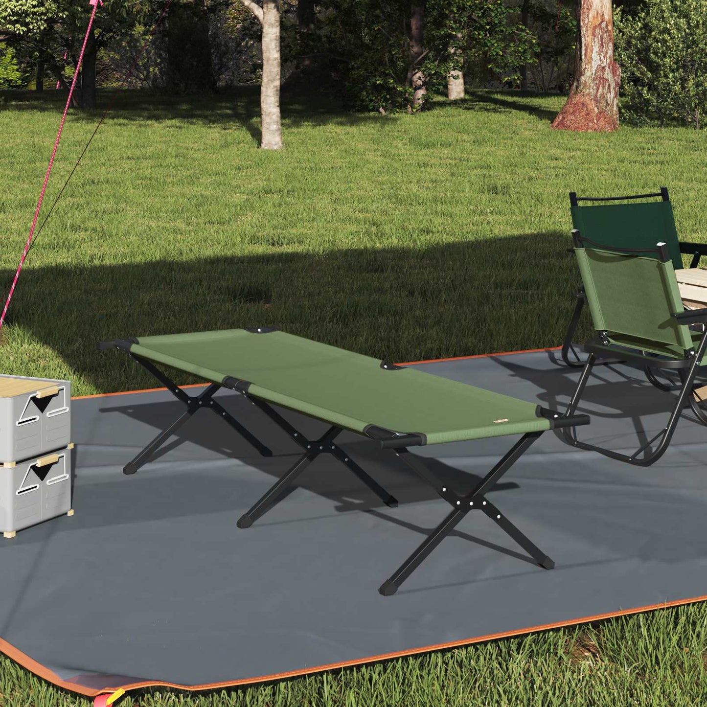 Klapp Schlafbett Fürs Camping Blatt 2 Pcs Wald