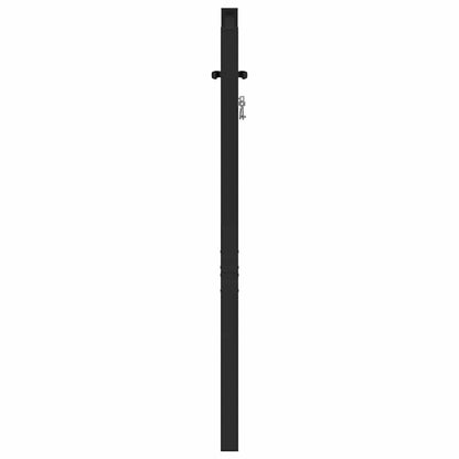 Gartentor Abschließbar Schwarz Aluminium