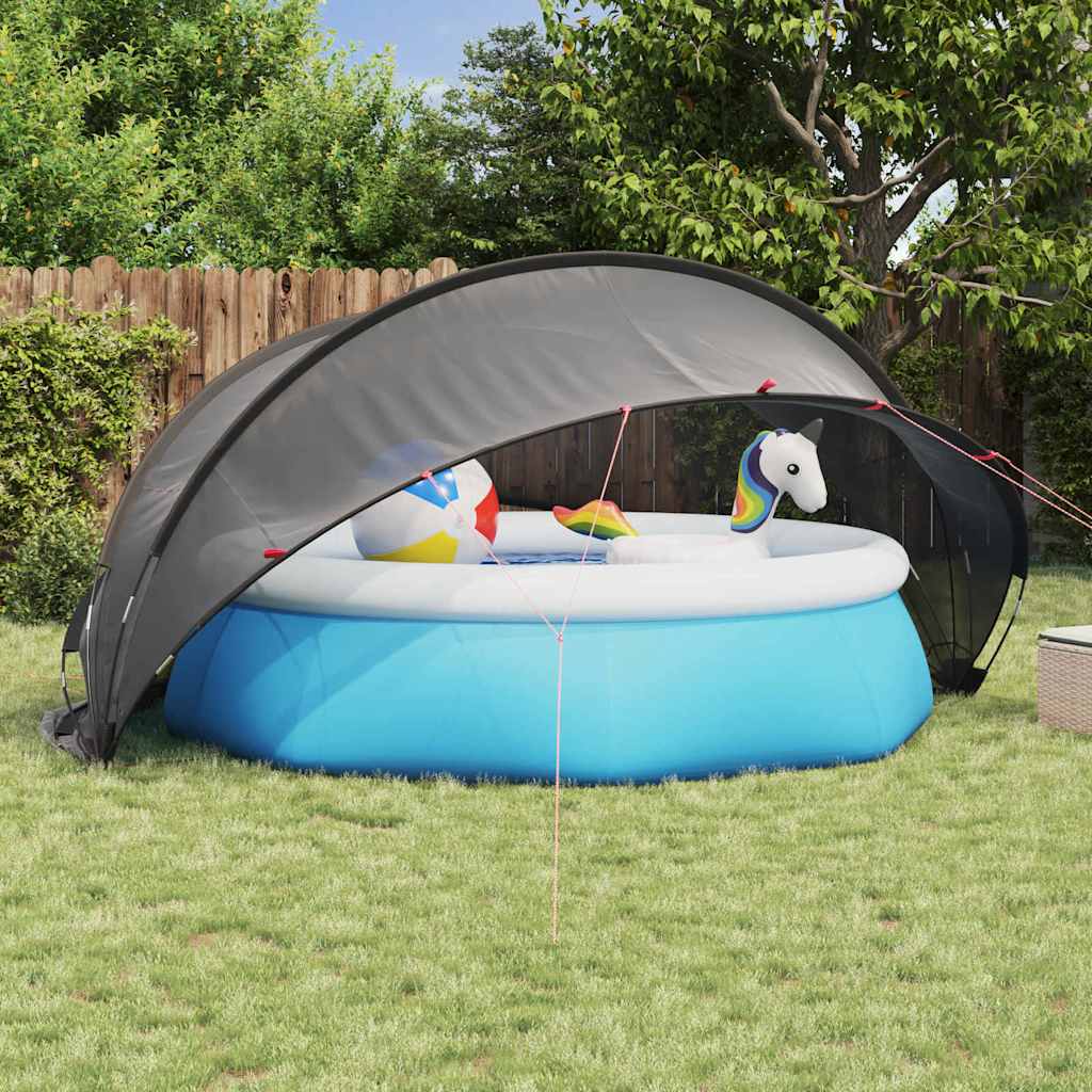 Pool-Dome Schwarz 405 X 405 X 192 Cm