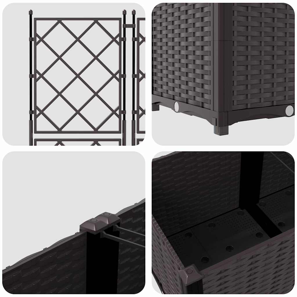 Garten-Pflanzgefäß 3 Pcs Kunststoff