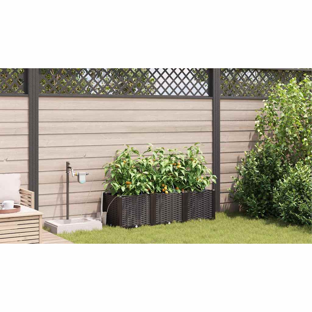Garten-Pflanzgefäß 3 Stk. Pp
